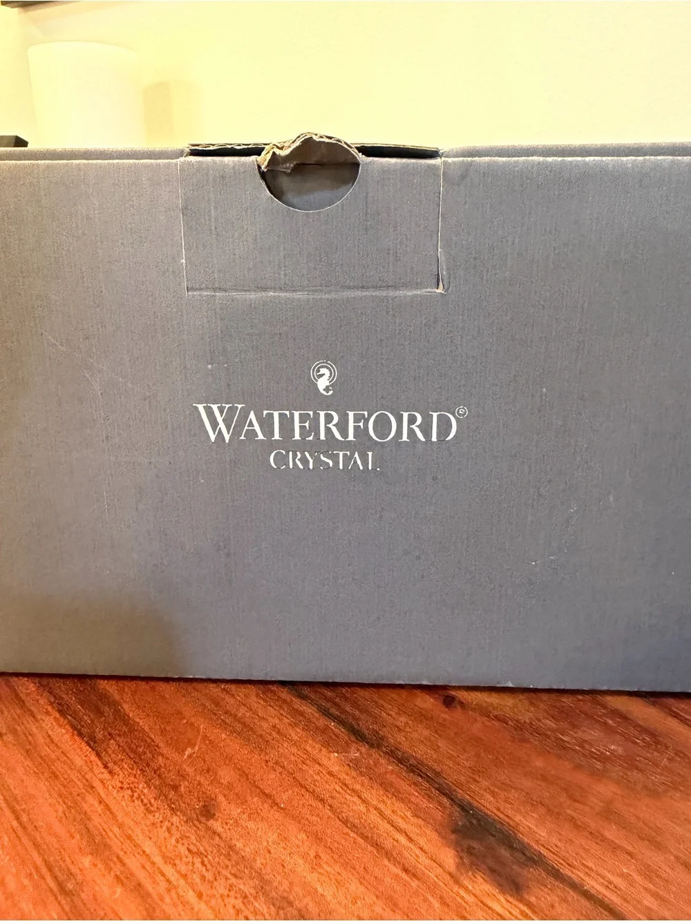 Waterford Crystal Seahorse Creamer & Sugar Bowl Set NIB Never Used